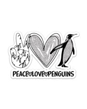 Peace Love Penguins Sticker - Single (Vertical) front