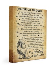 I'll be waiting at the Door Poodle 11x14 Gallery Wrapped Canvas Prints front