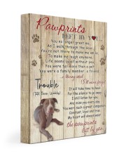 Trouble Pawprints Left By You 11x14 Gallery Wrapped Canvas Prints front