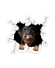 Rottweiler Crack Sticker - Single (Vertical) front