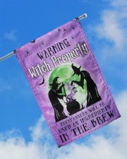 Warning Witch Property 11.5"x17.5" Garden Flag aos-garden-flag-11-5-x-17-5-lifestyle-front-16