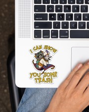 Racoon show you some trash Sticker - Single (Vertical) aos-sticker-single-vertical-lifestyle-front-11
