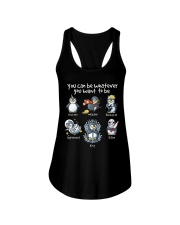 You Can Be Whatever You Want To Be Ladies Flowy Tank tile