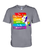 The Only Choice I Made V-Neck T-Shirt tile