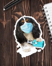 Charles Spaniel wash hands Sticker - Single (Vertical) aos-sticker-single-vertical-lifestyle-front-05