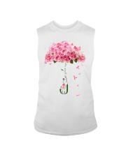 Never Give Up Breast Cancer Sleeveless Tee tile
