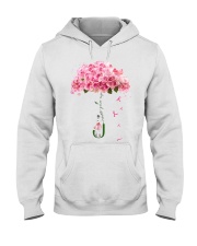 Never Give Up Breast Cancer Hooded Sweatshirt tile