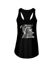 There Is Only One Dangerous Breed Humans Ladies Flowy Tank tile