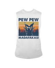 Rabbit Pew Pew Madafakas Sleeveless Tee tile
