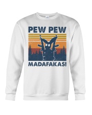 Rabbit Pew Pew Madafakas Crewneck Sweatshirt tile