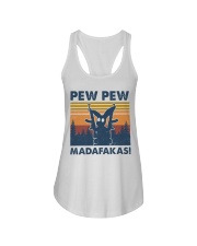 Rabbit Pew Pew Madafakas Ladies Flowy Tank tile