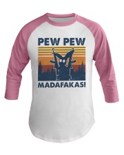 Rabbit Pew Pew Madafakas Baseball Tee tile