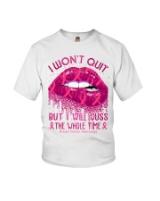 I Won't Quit Breast Cancer Awareness Youth T-Shirt tile