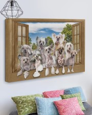 Chinese crested 30x20 Gallery Wrapped Canvas Prints aos-canvas-pgw-30x20-lifestyle-front-02