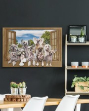 Chinese crested 30x20 Gallery Wrapped Canvas Prints aos-canvas-pgw-30x20-lifestyle-front-04