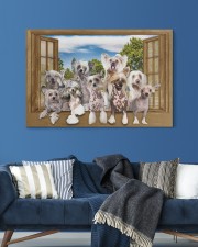 Chinese crested 30x20 Gallery Wrapped Canvas Prints aos-canvas-pgw-30x20-lifestyle-front-06