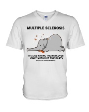 Multiple Sclerosis Awareness V-Neck T-Shirt tile