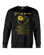 God Says You Are Crewneck Sweatshirt tile