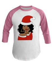 Melanin Christmas Baseball Tee tile