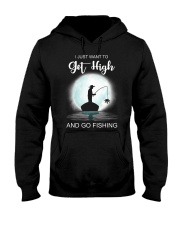 Get high and go fishing Hooded Sweatshirt tile