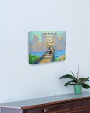Don't Cry For Me - Puppy 14x11 Gallery Wrapped Canvas Prints aos-canvas-pgw-14x11-lifestyle-front-01