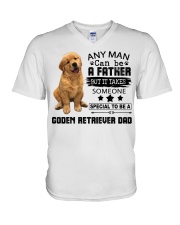 GODEN RETRIEVER V-Neck T-Shirt tile