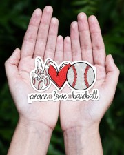 Peace love baseball Sticker - Single (Horizontal) aos-sticker-single-horizontal-lifestyle-front-20