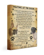 Minnie And Riley Waiting At The Door 11x14 Gallery Wrapped Canvas Prints front