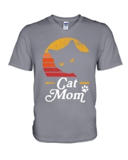 Cat Mom V-Neck T-Shirt tile
