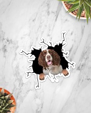 English Springer Spaniel Crack Sticker - Single (Vertical) aos-sticker-single-vertical-lifestyle-front-06