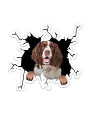 English Springer Spaniel Crack Sticker - Single (Vertical) front