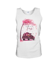 In october we wear pink Unisex Tank tile