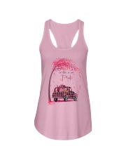 In october we wear pink Ladies Flowy Tank tile