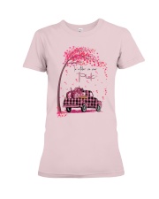 In october we wear pink Premium Fit Ladies Tee tile