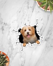 Havanese Crack Sticker - Single (Vertical) aos-sticker-single-vertical-lifestyle-front-06