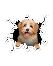 Havanese Crack Sticker - Single (Vertical) front