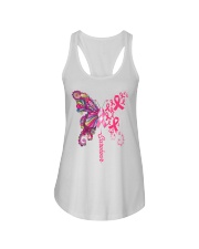 Breast Cancer Survivor Ladies Flowy Tank tile