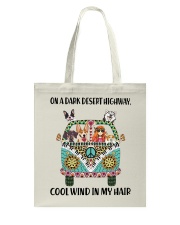 Dogs and hippie girl Tote Bag tile