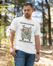 Dogs and hippie girl Classic T-Shirt apparel-classic-tshirt-lifestyle-front-49