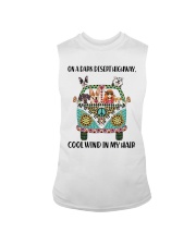 Dogs and hippie girl Sleeveless Tee tile