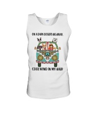 Dogs and hippie girl Unisex Tank tile