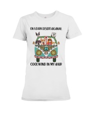 Dogs and hippie girl Premium Fit Ladies Tee tile