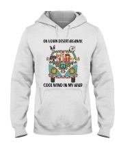 Dogs and hippie girl Hooded Sweatshirt tile