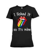 I Licked It So It's Mine Premium Fit Ladies Tee tile