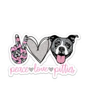 Peace Love Pitties Sticker - Single (Vertical) front