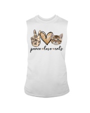 Peace Love Cats Sleeveless Tee tile