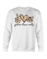 Peace Love Cats Crewneck Sweatshirt tile