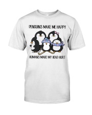 Penguins make me happy Premium Fit Mens Tee tile