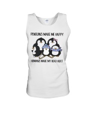 Penguins make me happy Unisex Tank tile