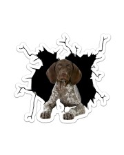 German Shorthair Crack Sticker - Single (Vertical) front
